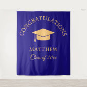 イエローとブルーの卒業パーティー タペストリー (正面)