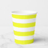 イエローとホワイトストライプ紙カップ 紙コップ (右)