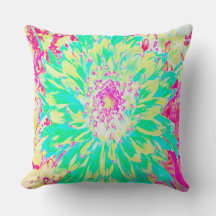 イエローとマゼンタの装飾用ダリア花