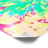 イエローとマゼンタの装飾用ダリア花 フォトプリント            (角)