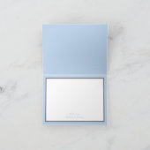 イエローとライトブルーのバラヴィンテージ春の結婚式 サンキューカード (内部)