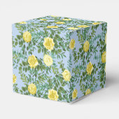 イエローとライトブルーのバラヴィンテージ春の結婚式 フェイバーボックス (裏面サイド)