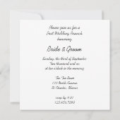 イエローのひまわり ウェディングアフターブラン 招待状 (裏面)