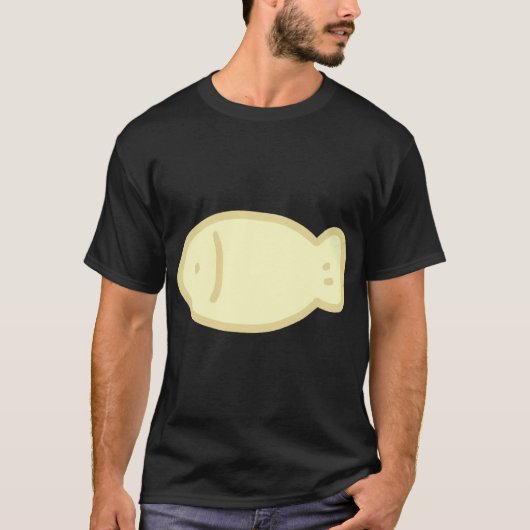 イエローのらくがきフィッシュ Tシャツ (正面)