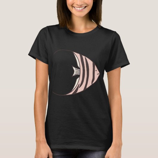 イエローのエンゼルフィッシュ Tシャツ (正面)