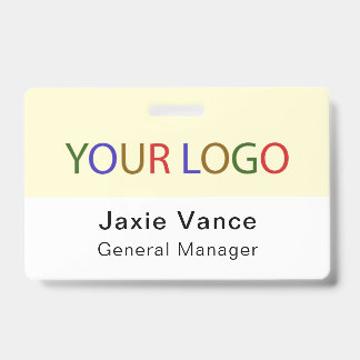 イエローのカスタムハードプラスチック  メタルクリップ付き バッジ