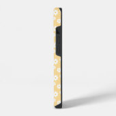 イエローのグルービーダイジー花 iPhoneケース (左側面)