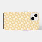 イエローのグルービーダイジー花 iPhoneケース (裏面横)