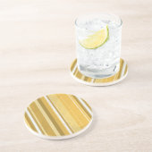 イエローのストライプ コースター (側面)