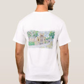 イエローの歴史的別荘 Tシャツ (裏面)