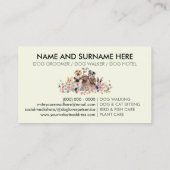 イエローの犬たちのボヘミアンチックな約束 名刺 (裏面)