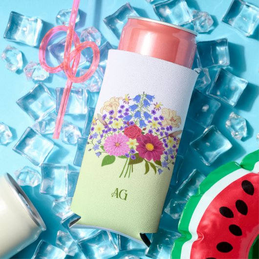 イエローの花束 スリム缶クーラー (インサイチュ 夏)
