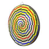 イエローらせん状ズバイケネス・ヨンチッチ ダーツボード (正面右)