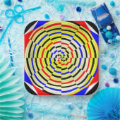 イエローらせん状ズバイケネス・ヨンチッチ ペーパープレート (パーティー)