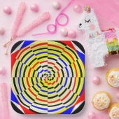 イエローらせん状ズバイケネス・ヨンチッチ ペーパープレート (パーティー)