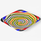 イエローらせん状ズバイケネス・ヨンチッチ ペーパープレート (傾斜あり)