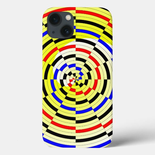 イエローらせん状ズバイケネス・ヨンチッチ Case-Mate iPhoneケース (裏面)