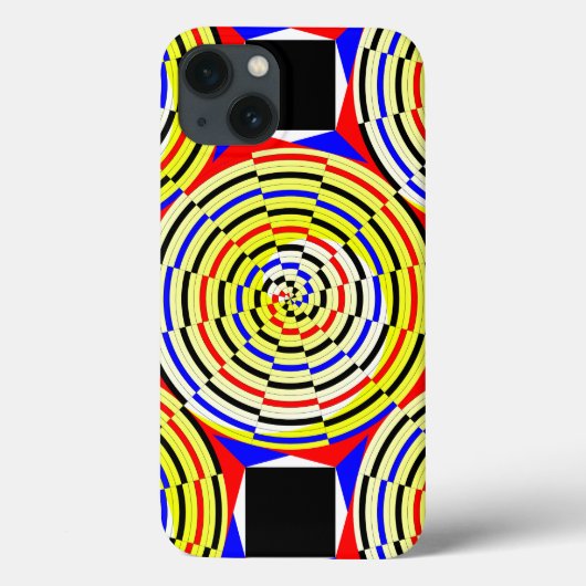 イエローらせん状ズバイケネス・ヨンチッチ Case-Mate iPhoneケース (裏面)