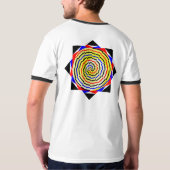 イエローらせん状ズバイケネス・ヨンチッチ Tシャツ (裏面フル)