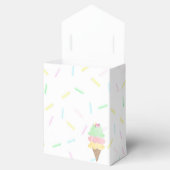 イエローアイスクリームパーティー フェイバーボックス (オープン)