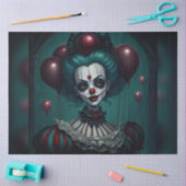 イエローアイドハロウィーンピエロデクページ紙 薄葉紙 (クラフト)