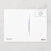 イエローアイペンギン – 絶滅危惧動物 – 青 ポストカード (裏面)