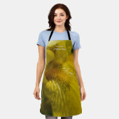 イエローアイリスひげエプロン エプロン (着用した状態)