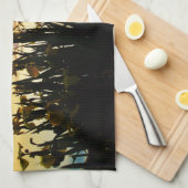 イエローアイリスアットレイクアローワードショア キッチンタオル (四つ折り)