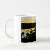 イエローアイリスアットレイクアローワードショア コーヒーマグカップ (左)