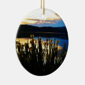 イエローアイリスアットレイクアローワードショア セラミックオーナメント (右)