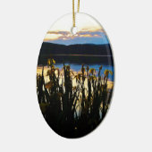 イエローアイリスアットレイクアローワードショア セラミックオーナメント (左)