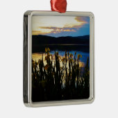 イエローアイリスアットレイクアローワードショア メタルオーナメント (右)