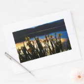 イエローアイリスアットレイクアローワードショア 長方形シール (封筒)