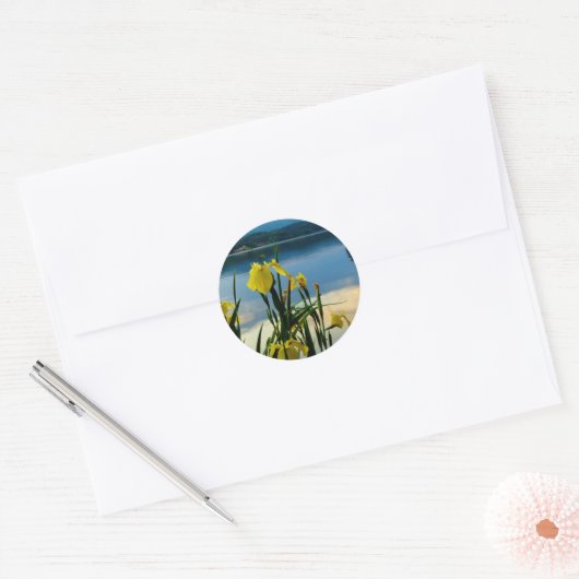 イエローアイリスアットレイクショア ラウンドシール (封筒)