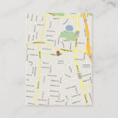 イエローアイリスダマスクウェディングディレクション座席表 エンクロージャーカード (裏面)