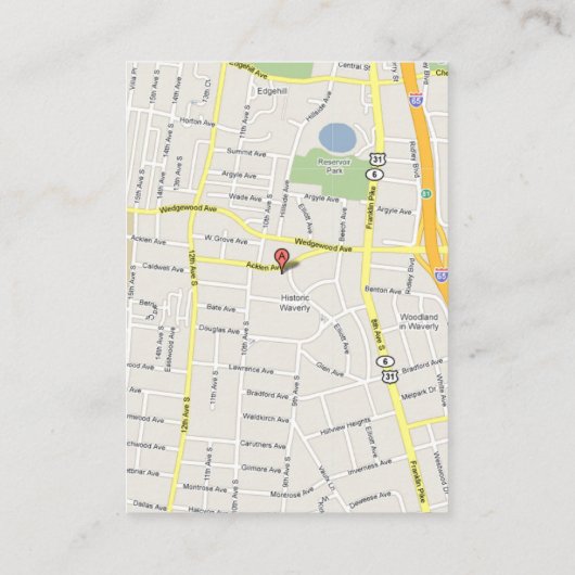 イエローアイリスダマスクウェディングディレクション座席表 エンクロージャーカード (裏面)