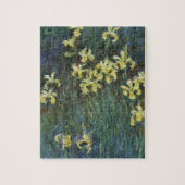 イエローアイリスバイクロードモネヴィンテージファインアート ジグソーパズル (縦)