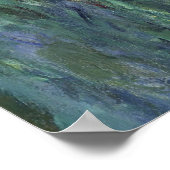 イエローアイリスバイクロードモネヴィンテージファインアート ポスター (角)