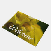 イエローアイリスヒゲへようこそ ドアマット (アングル)