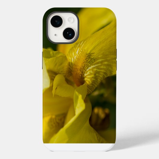 イエローアイリスヒゲiPhoneケース Case-Mate iPhoneケース (裏面)