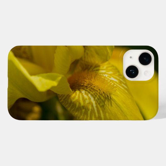 イエローアイリスヒゲiPhoneケース Case-Mate iPhoneケース (裏面 (横))