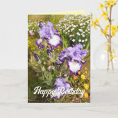 イエローアイリスフラワーフローラカード カード (黄色い花)