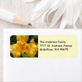 イエローアイリス差出人住所ラベル ラベル (インサイチュ)