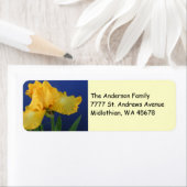 イエローアイリス差出人住所ラベル ラベル (インサイチュ)