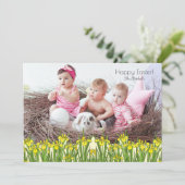 イエローアイリス3 フォトイースターカード 招待状 (スタンド正面)