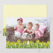 イエローアイリス3 フォトイースターカード 招待状 (正面/裏面)