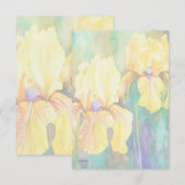 イエローアイリス サンキューカード (正面/裏面)