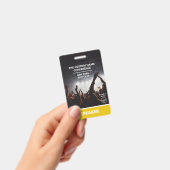 イエローアクセスパスQRコードスピーカー会議 バッジ (手持ち)