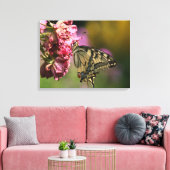 イエローアゲハチョウバタフライキャンバス キャンバスプリント (インサイチュ (リビング))