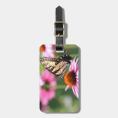 イエローアゲハチョウバタフライラゲッジタグ ラゲッジタグ (正面縦)